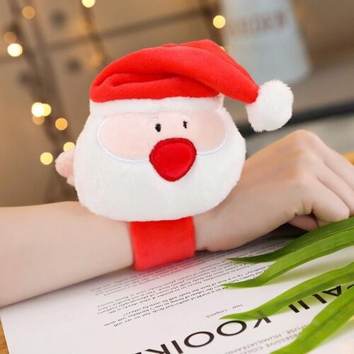 Bracelet en peluche mignon de dessin animé, poupée de noël, arbre de noël, père noël, Elk, cadeau de vacances pour enfants, décoration de noël