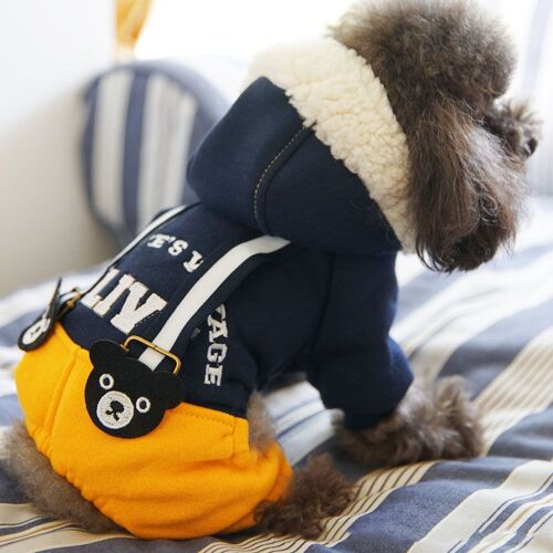 Vêtements Chauds D'hiver Pour Petits Chiens, Combinaison En Coton Épais, Chihuahua Yorkshire, Chat, Chien, Chiot, Manteau Mignon