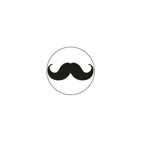 Moustache - Autocollants Stickers Caches Enjoliveurs Pour Jante Auto - Taille : 58 Mm