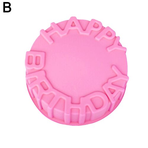 Moule À Gâteau En Silicone Antiadhésif Pour La Cuisine, Moule À Gâteau Joyeux Anniversaire, Moule À Msi, Outil De Fête D'anniversaire, T4l2, 1pc, Jxbirthday