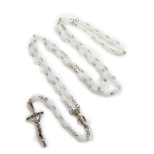 H7ea ? Collier Chapelet, Perles De Prière, Pendentif Croix, Bijoux, Breloque, Longue Chaîne