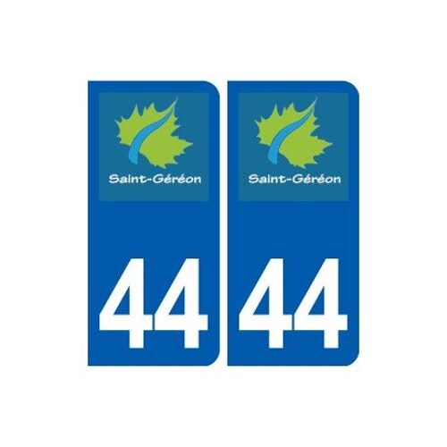 44 Saint Géréon Logo Ville Autocollant Plaque Stickers - Couleur : Droits - Angles : Droits