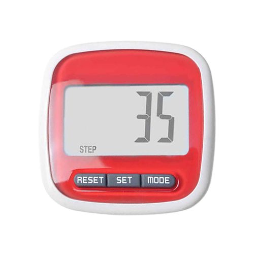 Podomètre Étanche Multifonctionnel Avec Écran Lcd,Compteur De Pas Et De Calories,Équipement De Fitness 3d Pour La Marche - Type Rouge