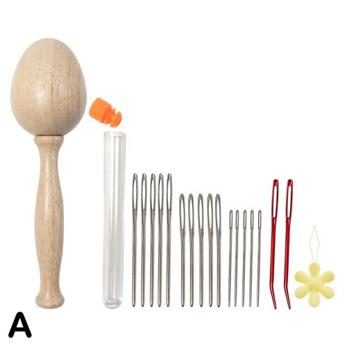 Bricolage ¿Uf En Bois Lisse Repriser Plus Lentement Pièce Patchwork Outil Chaussettes Réparation Tissage Pantalon Porte-Fil Illac Artisanat Vêtements Acc S I5j3