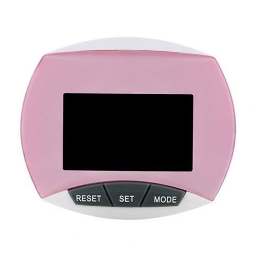 Podomètre Numérique 3d Pour La Marche,Calcul De Pas Et De Calories,Clip De Sécurité,Exercice De Course,Fitness - Type Rose