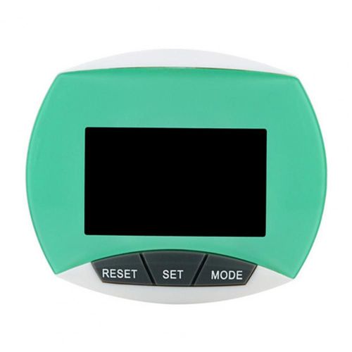 Podomètre Numérique 3d Pour La Marche,Calcul De Pas Et De Calories,Clip De Sécurité,Exercice De Course,Fitness - Type Green