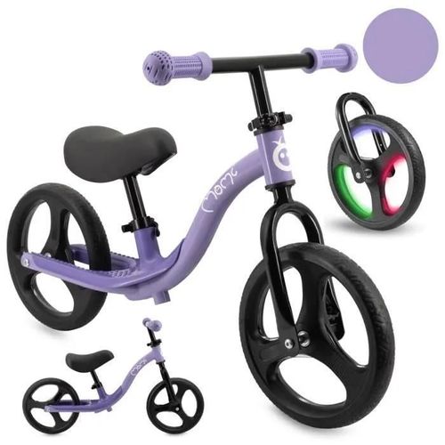 Draisienne - Momi - Isoka - Jusqu'à 35 Kg - 10" Roues Led - Réglage Sans Outils