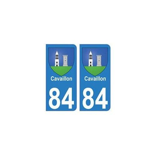 84 Cavaillon Blason Ville Autocollant Plaque - Couleur : Droits - Angles : Droits