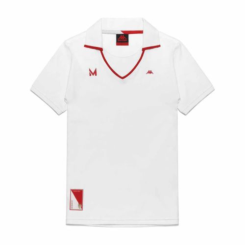 Polo Rosmer Robe Di Kappa - As Monaco 2024 Blanc Femme