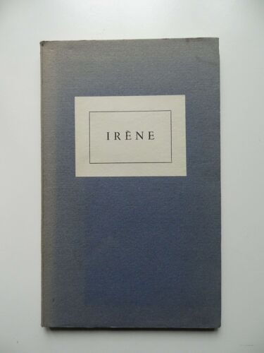 Irène Cher L'auteur 1952. Première Réédition Clandestine Du Livre De Louis Aragon