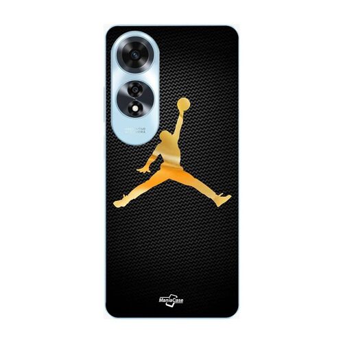 Coque Oppo A60 Jordan Logo 23 Nike Basketball Couleur Dorée