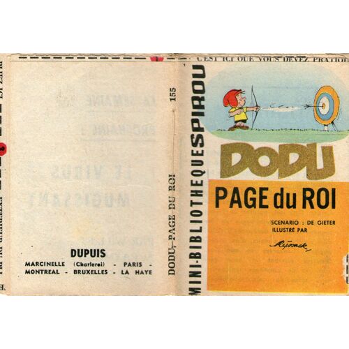 Mini-Bibliothèque/Mini Récit Spirou N° 155 Dodu Page Du Roi  De Gieter/Ryssak