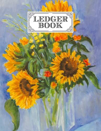 Ledger Book: Record Income And Expenses, 120 Pages, Size 8.5" X 11" | Oil Painting Cover Design By Norbert Wunderlich