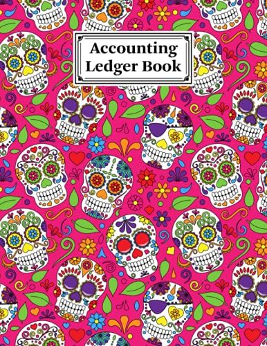 Accounting Ledger Book: Skull Cover | For Bookkeeping | 6 Column | Size 8.5" X 11" By Wally Funke