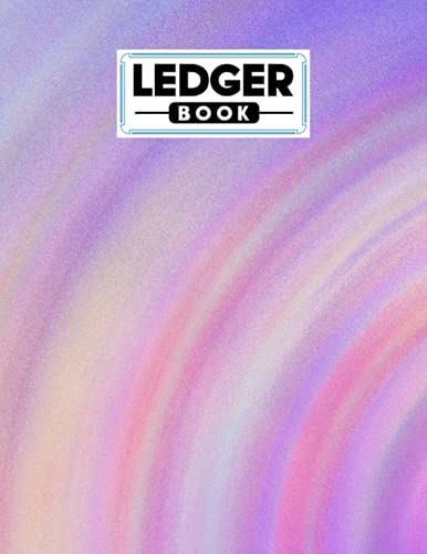 Ledger Book: Rainbow Watercolor Ledger Book, Record Income And Expenses, 120 Pages, Size 8.5" X 11" By Nikolai Vogel