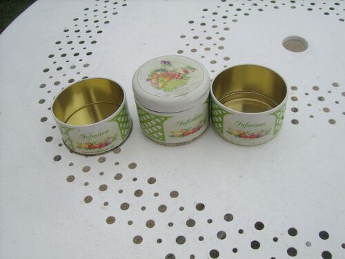 Lot De 3 Boites Pour Infusions