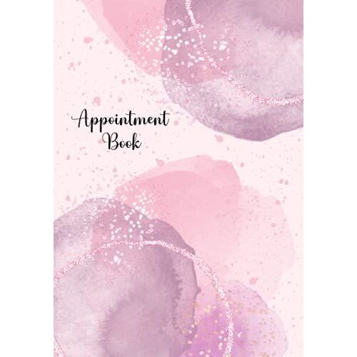 Appointment Book: Large Weekly Undated Appointment Planner, 52 Weeks With 15 Minute Time Slots, Pink