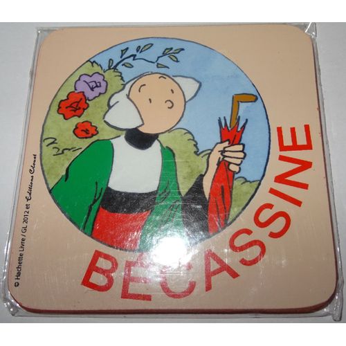 Sous-Verre Bécassine Tête Dessous