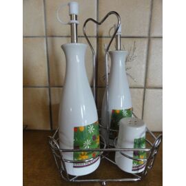 Serviteur à condiments, salière SEL et POIVRE, verre ou cristal, XIXème - Vendu