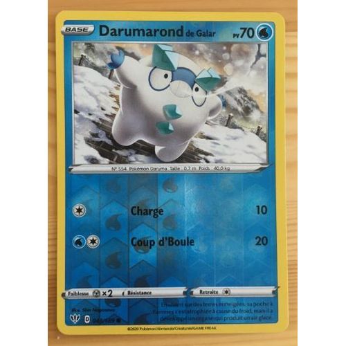 Pokémon Darumarond De Galar 043 / 189 Reverse Eb03 Ténèbres Embrasées