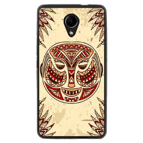 Coque Souple Pour Wiko Robby Avec Impression Motifs Masque Africain