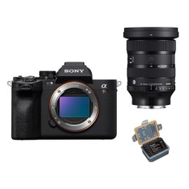 SONY A7R V 61 Mpix + Objectif Sigma 24-70 mm F 2,8 DG DN II Art (SONY E) - Noir