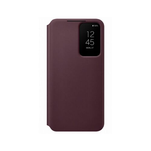 Samsung Ef-Zs906ceegee Smart Clear View Cover Burgundy Per Galaxy S22 Plus Sm-S906