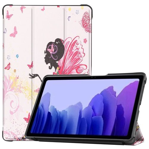 Housse Etui Coque Pochette Simili Cuir Pour Samsung Galaxy Tab A7 T500 / T505 (10,4 Pouces) - Fée