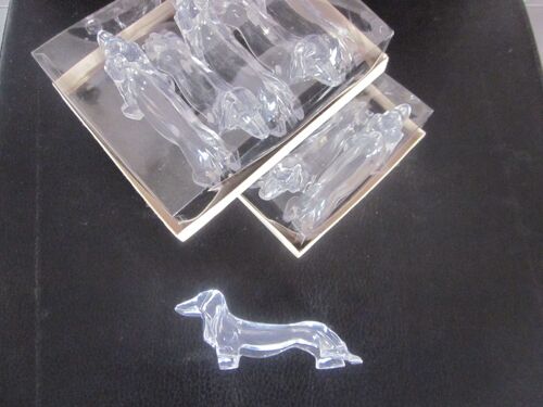 Lot De 12 Reposes Couteaux Chien En 2 Boites.