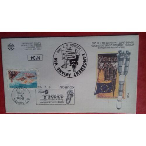 Vend Superbe Enveloppe Ariane 5 Vol 89 (200 Ex)