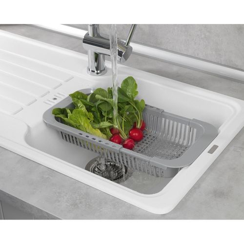 Egouttoir Pour Évier Extensible Denvers - L. 30/39 Cm - Gris