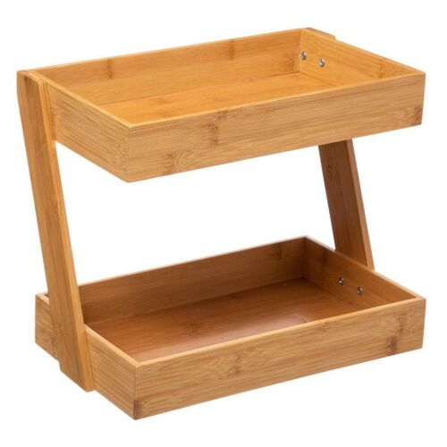 Organiseur 2 Plateaux "Bambou" 31cm Naturel
