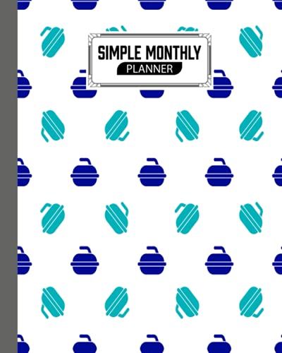 Simple Monthly Planners: Pretty Simple Planners Monthly And Year | To Do List, Goals, And Agenda For School, Home And Work | Premium Curling Cover By Tracey Ferencz