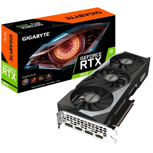 Gigabyte GeForce RTX 3070 GAMING OC 8G (rev. 2.0) - Carte graphique - GF RTX 3070 - 8 Go GDDR6 - PCIe 4.0 x16 - 2 x HDMI, 2 x DisplayPort