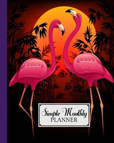 Simple Monthly Planners: Parrots Simple Monthly Planners, Pretty Simple Planners Monthly And Year | To Do List, Goals, And Agenda For School, Home And Work, 120 Pages, Size 8" X 10" By Holger Winter