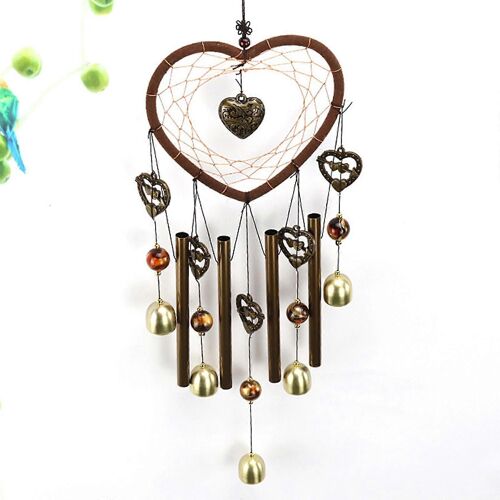 Heart Wind Chime for Outdoor, Large windchimes Dream-Catcher for Outside GAO246574