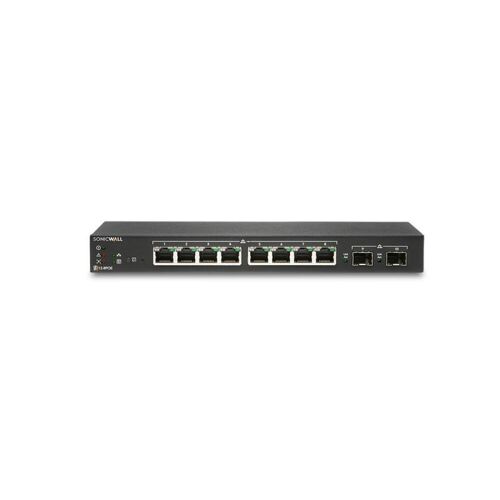 SonicWall Switch SWS12-8POE - Commutateur - Géré - 8 x 10/100/1000 (PoE) + 2 x Gigabit SFP - de bureau - PoE (55 W)