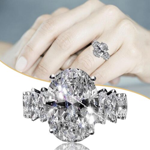 Mode Magnifique Super Grand Zircon Tempérament Femmes Brillantes Taille 5-11