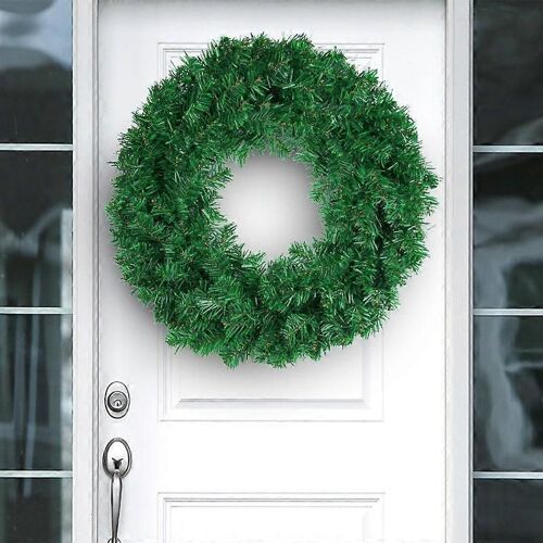 Pvc Wreath Door Hanging Christmas Decoration Female Color Rattan Wreath Window Mall Decoration Props GAO244960