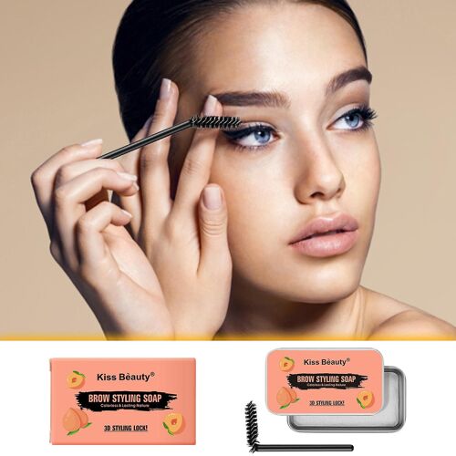 Savon Coiffant De Crème À Sourcils Transparent Incolore Pour Un Coiffage De Sourcils Rafraîchissant Naturel De Longue Durée 10g Gao3668