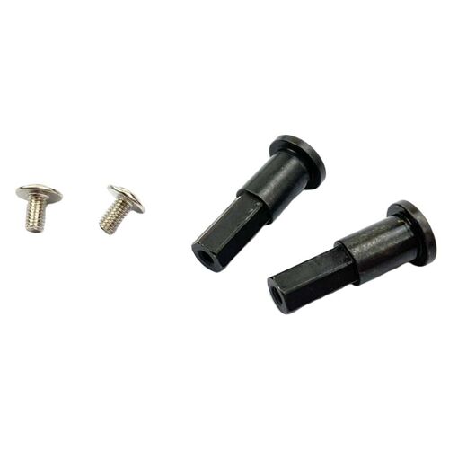 Adaptateur D'Extension De Pneu Hexagonal Pour Roue Avant Wpl D12, 2 Pièces, Essieu Avant, Moyeu De Roue, Échelle 1/10 Rc Camion Voiture