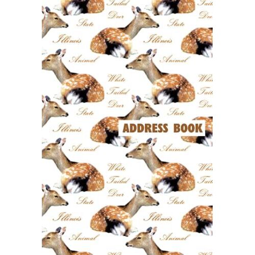 Illinois State Animal: White Tailed Deer Address Book