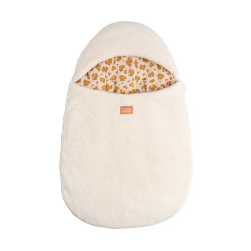 Nid D'ange Bébé 5 Attaches En Sherpa Et Intérieur Gaze De Coton