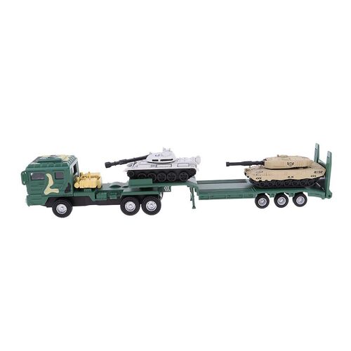 Modèle De Véhicules Militaires De Transport, Plate-Forme De Réservoir, Camion, Jouet De Poche Pour Enfants