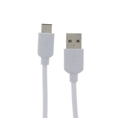 Pour HTC HTC 10 : Cable Usb Blanc Synchro Et Charge Type C