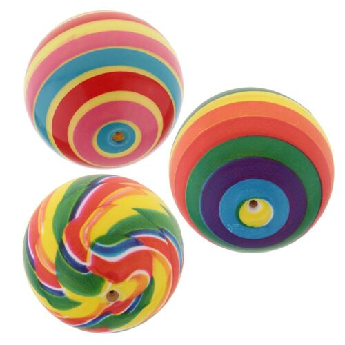 Ensemble De 3 Balles Rebondissantes De 7.5cm, Jouet De Remplissage De Sac De Fête, Jeu D'Eau De Bain Pour Nourrissons, Jeu Amusant De Plage D'Été Pour Enfants (3 Types Au Choix)