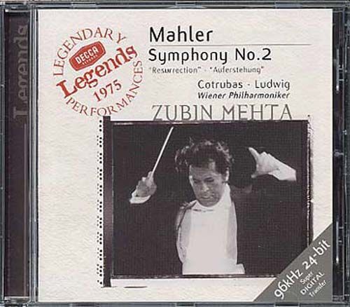 Mahler: Symphony No. 2 / Mehta, Vienna Philharmonic Orchestra