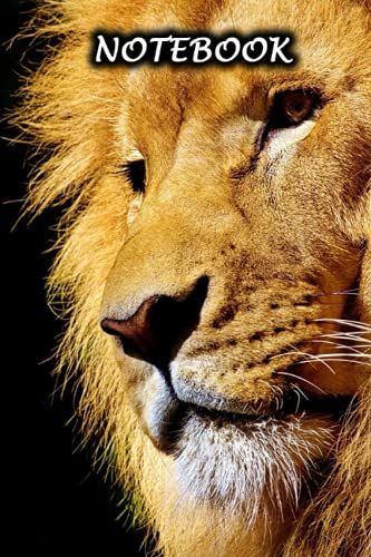 Notebook: Lined Notebook With A Gorgeous, Realistic Cover As A Beautiful Lion - 120 Pages - 6 X 9 Inches (Letter Size)