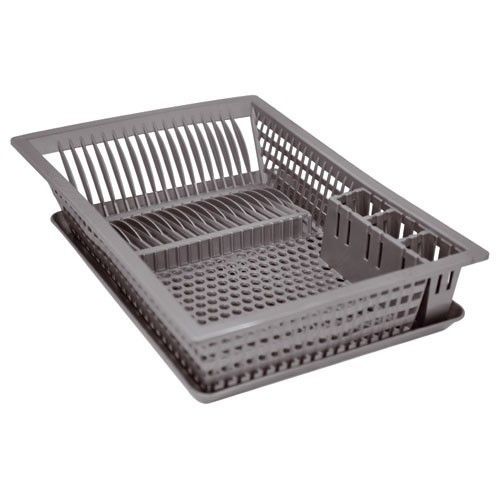 Egouttoir À Vaisselle + Plateau - 48x35.5 Cm - Gris