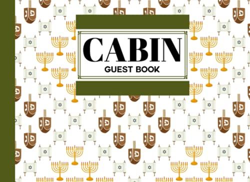 Cabin Guest Book: Cabin Guest Book Hanukkah Cover / Welcome To Our Cabin / Rustic Cottage / Cabin Guest Book, Vacation Rental, Vacation Home, By Rosina Ford